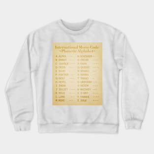 Morse Code Alphabet Crewneck Sweatshirt